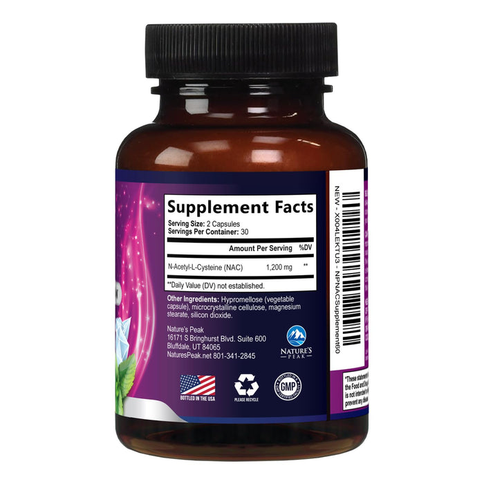 N-Acetyl Cysteine (NAC) 1200 mg – 60 Capsules