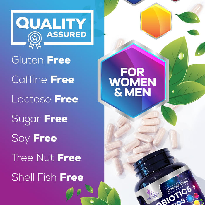 Probiotics for Women & Men 60 Billion CFU - 10 Strains with Lactobacillus, Digestive Gut Health Probiotics & Immune Support Supplement, Supports Occasional Constipation, Gas & Bloating - 120 Capsules