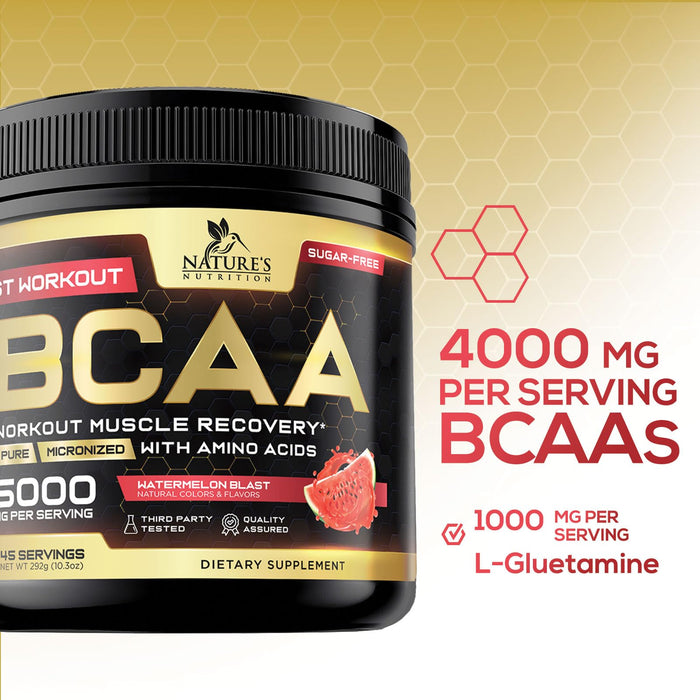 BCAA Powder 4g BCAA Amino Acids 2:1:1 – 45 Servings