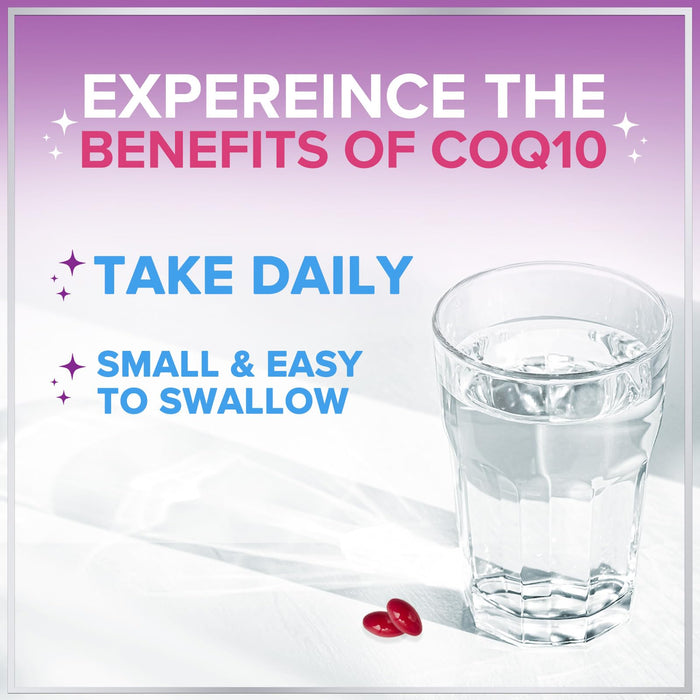 CoQ10 200mg Softgels - Ultra High Absorption, Antioxidant for Heart Health & Energy Production Support - Coenzyme Q10 (Ubiquinone) Co Q 10 Supplement and Vitamins 100mg Each - Non GMO - 240 Softgels