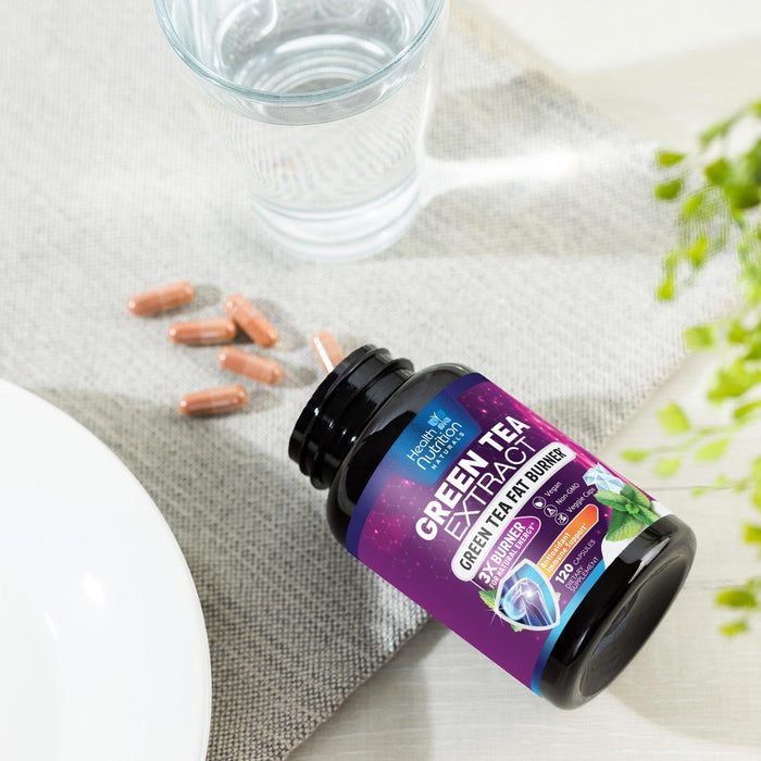 Green Tea Extract Pills - 98% Standardized EGCG 1300mg 3X Strength for Natural Energy - Supports Heart & Antioxidant Health Herbal & Immune Support Supplement Polyphenols & Catechins - 120 Capsules