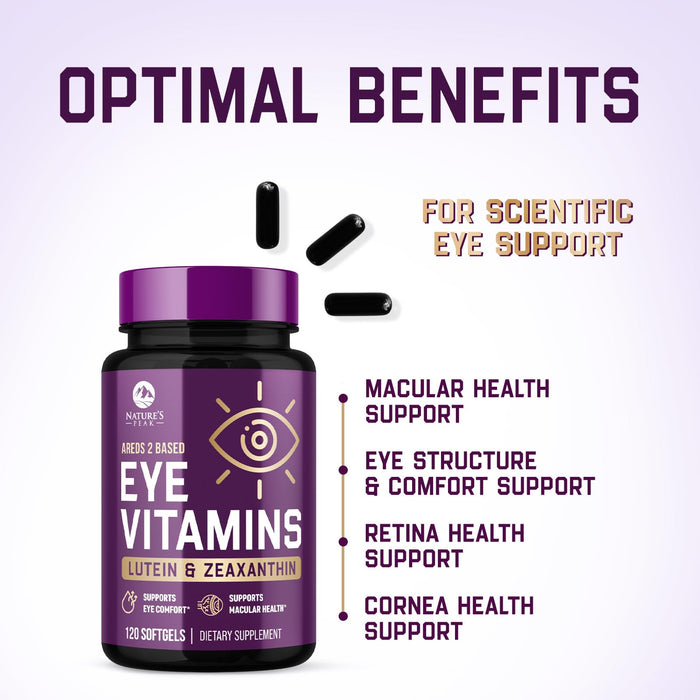 Eye Vitamins with Lutein & Zeaxanthin – 120 Capsules