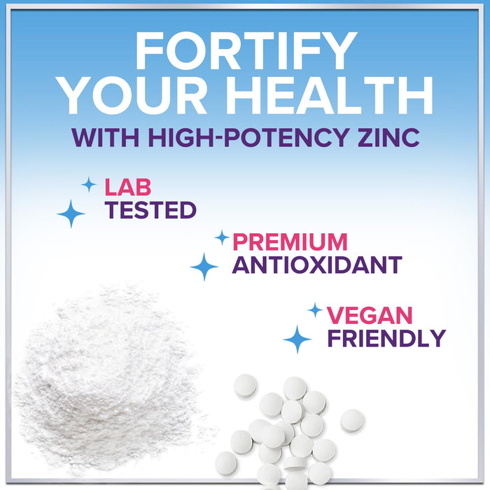 Zinc Supplements for Women and Men - 40mg Supplement for Immune Support, Skin Health Support, & Antioxidant Supplement for Adults, High Potency Zinc Gluconate 40 mg, Non-GMO - 120 Tablets