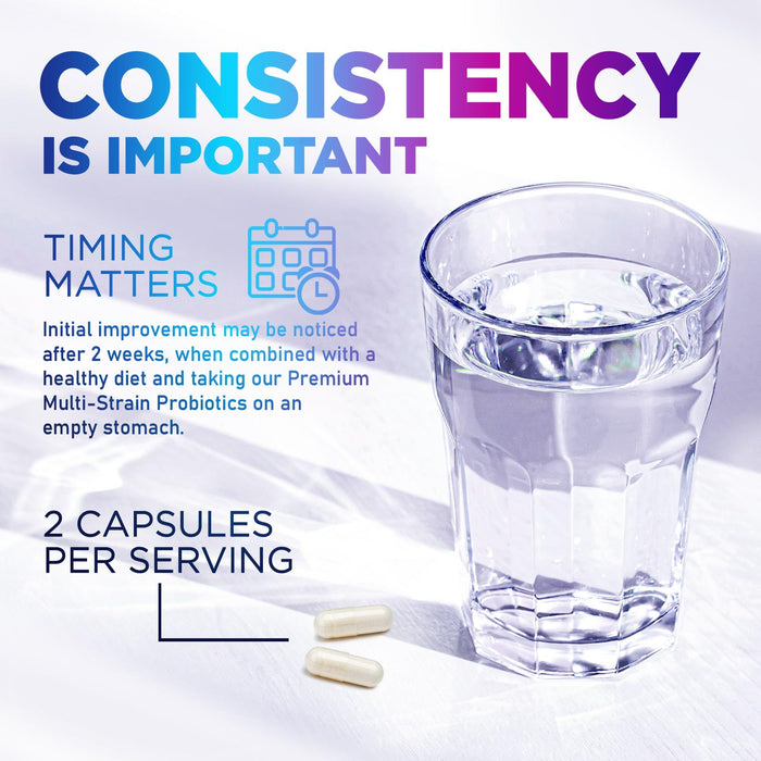 Probiotics 60 Billion CFU - 10 Strains + Digestive Enzymes & Prebiotics - Best Probiotic for Women & Men, Supports Immune, Gut Health, Occasional Constipation, Diarrhea, Gas & Bloating - 60 Capsules