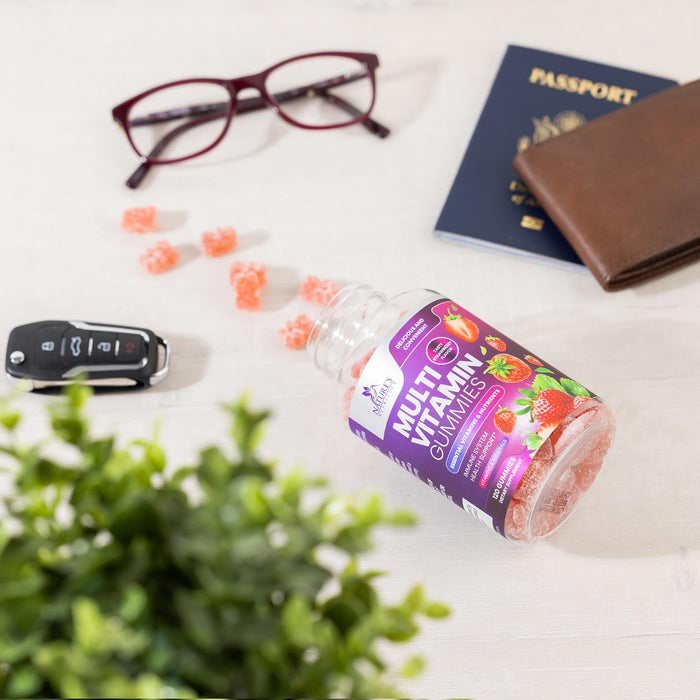 Multivitamin Gummies for Adults, Daily Gummy Vitamins & Minerals for Women & Men, Immune Support Gummy Multivitamins Supplement, Adult Multi VIT Vitamin with Vitamins A, C, D, B12, Zinc - 120 Gummies