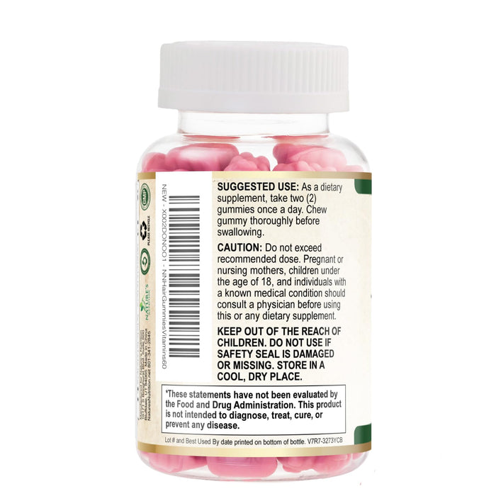Hair Vitamins Gummies with Biotin 5000 mcg – 60 Gummies