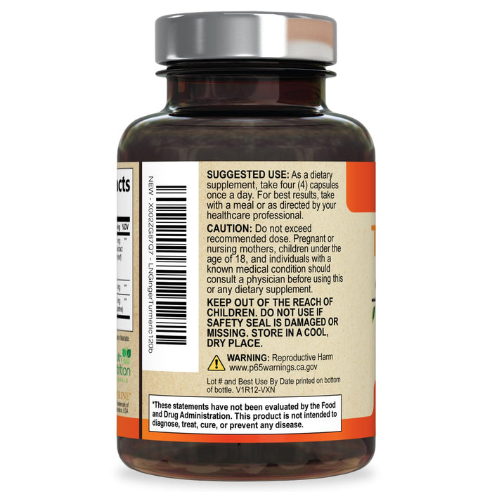 Turmeric Curcumin 2600mg – 120 Capsules