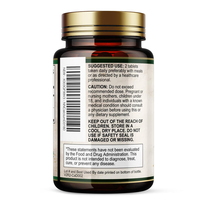 Calcium 1200 mg with Vitamin D3 – 180 Tablets