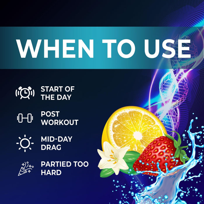 Hydration Electrolyte Packets - Daily Liquid Replenisher Powder - Electrolyte Multiplier with Minerals, Potassium & Real Salt - Vegan, Non-GMO - Tasty Lemon Flavor Hydration Electrolytes - 32 Servings