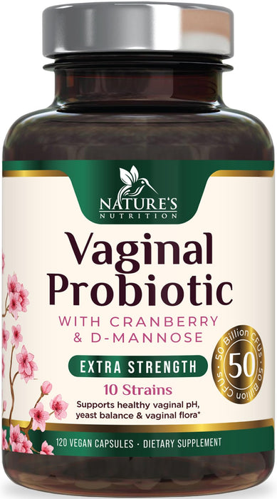 Vaginal Probiotics for Women – 50 Billion CFU – 120 Capsules