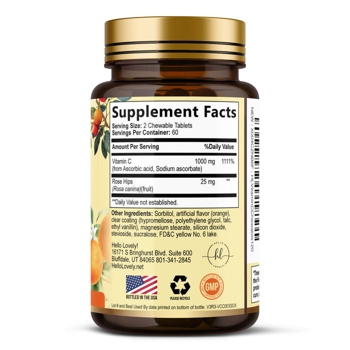 Vitamin C 1000mg – 120 Chewable Tablets
