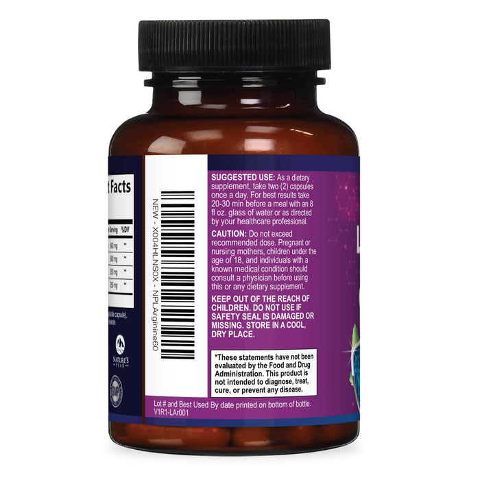 Nitric Oxide Formula with L-Arginine – 1000mg – 60 Capsules
