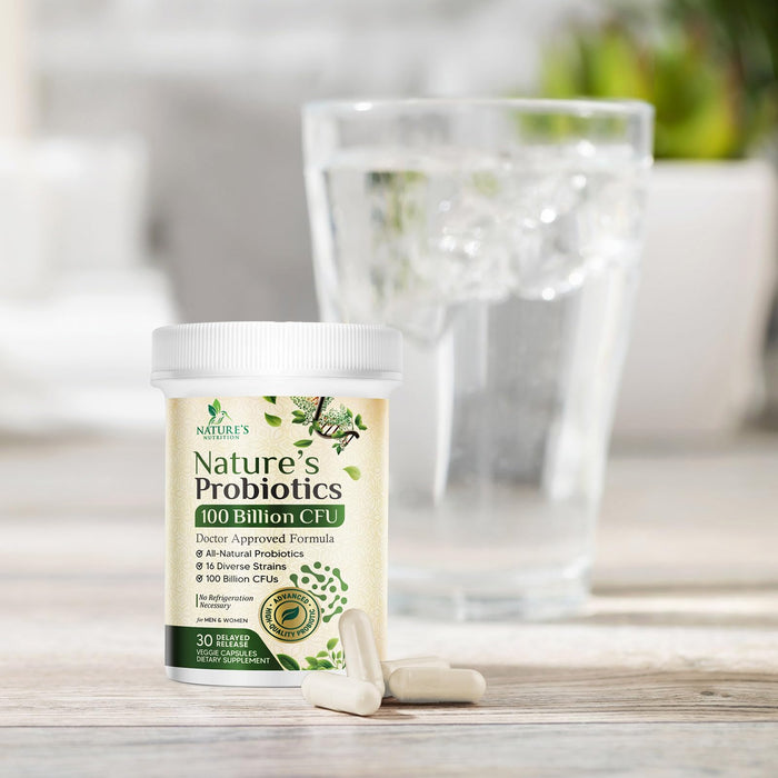 Probiotics for Women Capsules - 100 Billion CFU Prebiotics, Acidophilus Probiotics Supports Immune System Digestive Health, Supports Occasional Constipation & Bloating, Daily Supplement - 30 Capsules