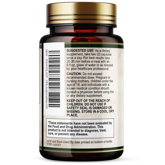 Nitric Oxide Formula with L-Arginine + Citrulline – 1000mg – 120 Capsules