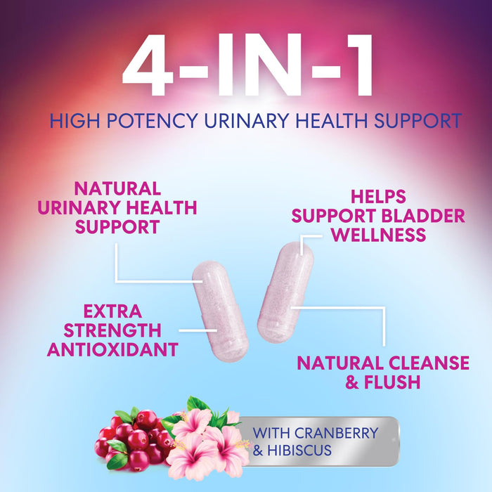 D-Mannose Supplement 1,350mg with Cranberry, Hibiscus & Dandelion - Fast-Acting, Natural Bladder & Urinary Tract Support for Women & Men – Flush & Cleanse Impurities – Non-GMO, Vegan – 180 Capsules