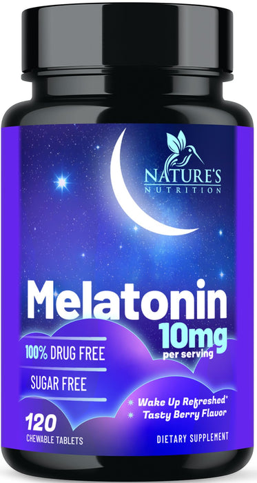 Fast Dissolve Melatonin 10mg – 120 Chewable Tablets