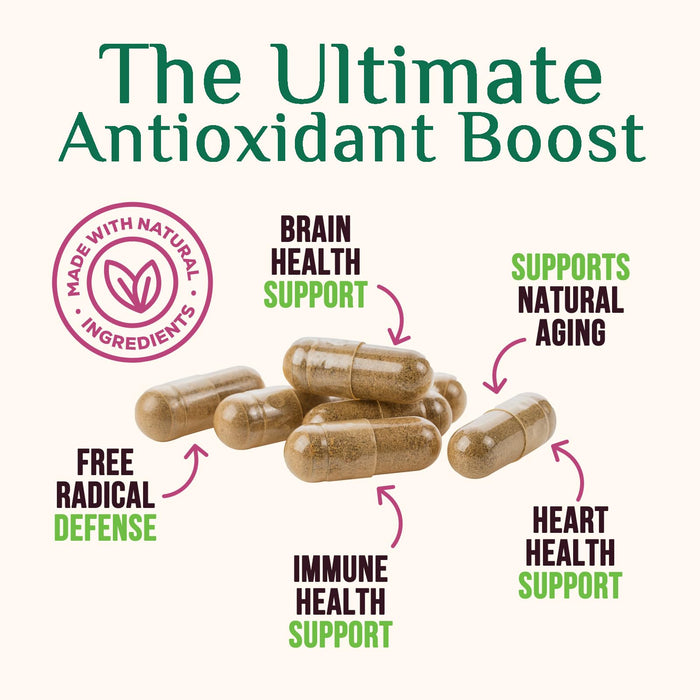 Resveratrol Supplement 1800mg - Extra Strength Antioxidants for Healthy Aging & Immune Support - Heart Health & Cellular Energy Support - Non-GMO, Bioavailable Trans-Resveratrol - 120 Vegan Capsules