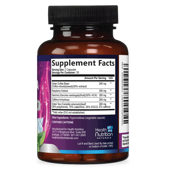 Green Tea Extract Capsules with EGCG – 1300mg – 60 Capsules