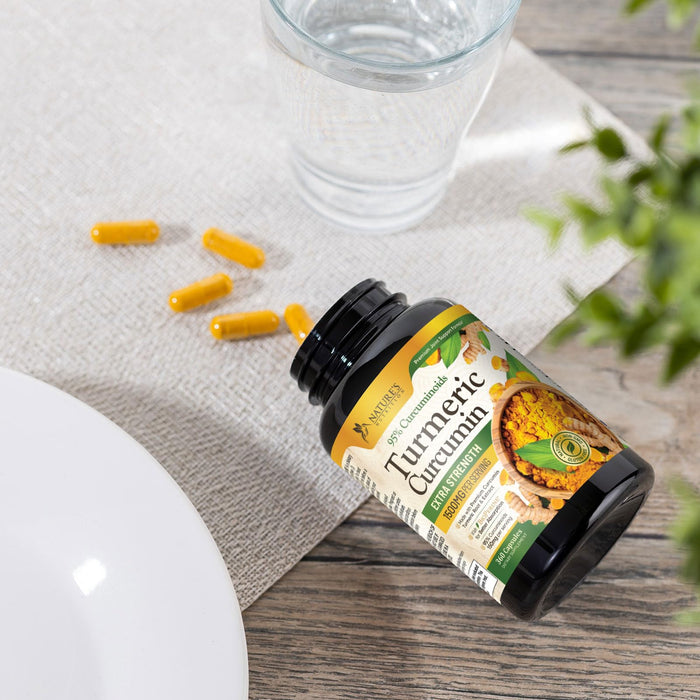 Turmeric Curcumin Supplement 1500mg - Organic Tumeric & BioPerine Black Pepper for Best Absorption with 95% Curcuminoids, Nature's Joint & Immune Support, Non-GMO, Bottled in USA - 360 Capsules