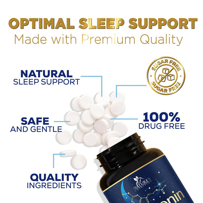 Melatonin 10 mg Fast Dissolve, Melatonin Supplements for Restful Sleep, Natural Sleep Support Supplement for Adults, Extra Strength Strawberry-Flavored Tablets, Sugar Free, 60 Tablets, 60 Day Supply