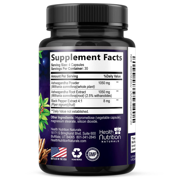Ashwagandha 2100mg – 120 Capsules