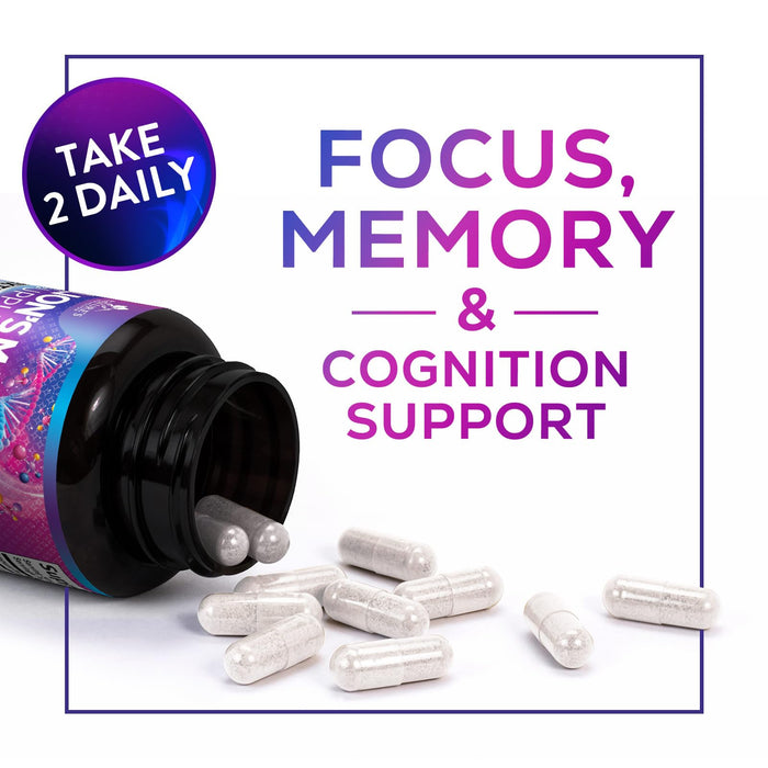 Lions Mane Mushroom Supplement - Brain Health Support for Focus, Memory, Cognition & Immune Support - Nature's Nootropic Lion's Mane Mushroom Extract Non-GMO, Vegetarian & Gluten Free - 120 Capsules