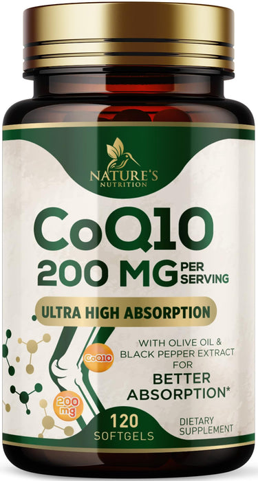 CoQ10 200mg Softgels – 120 Softgels