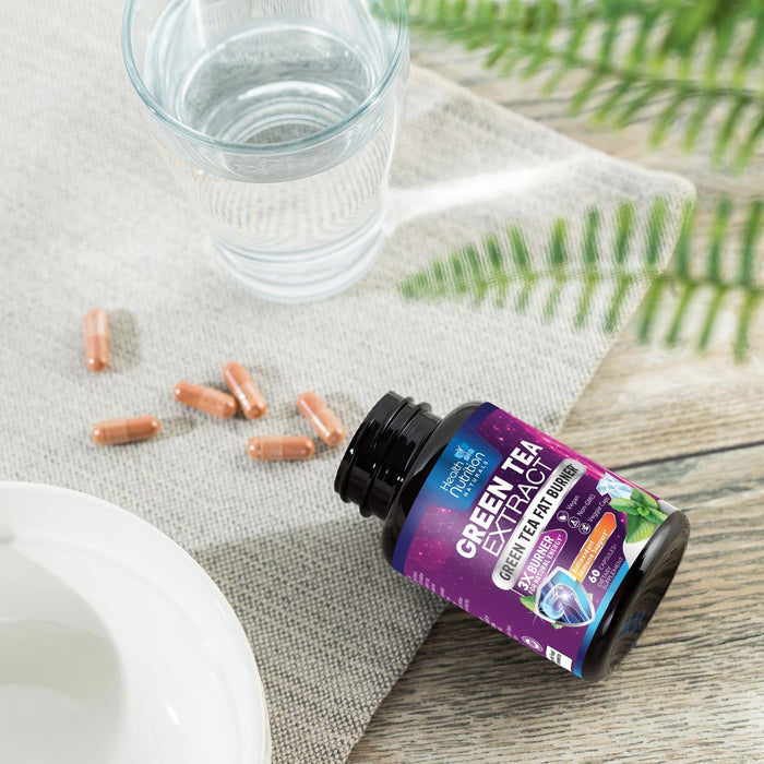 Green Tea Extract Pills - 98% Standardized EGCG 1300mg 3X Strength for Natural Energy - Supports Heart & Antioxidant Health Herbal & Immune Support Supplement Polyphenols & Catechins - 60 Capsules