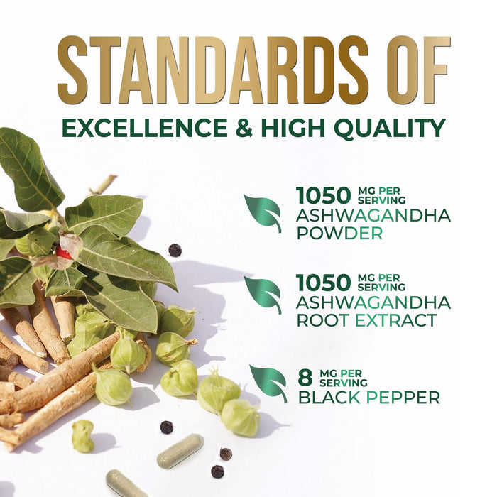 Ashwagandha Capsules – 2100mg – 60 Capsules