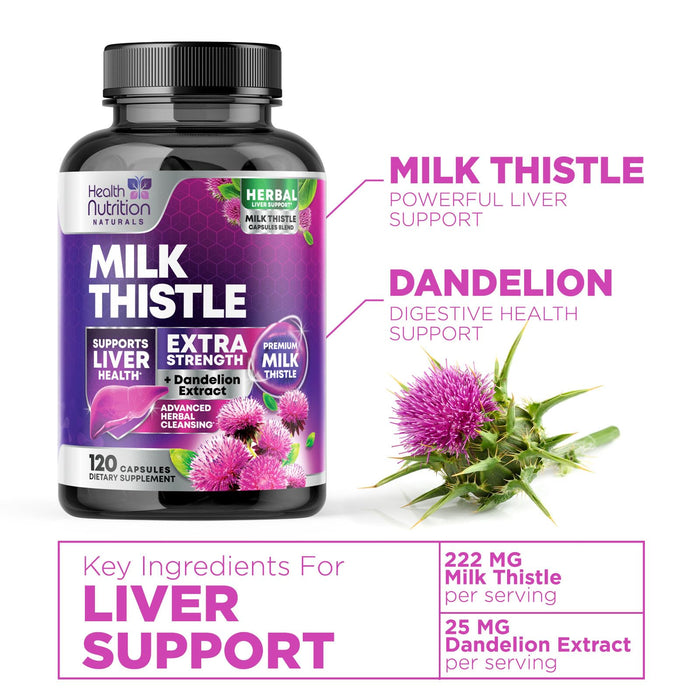 Milk Thistle – 1000mg – 120 Capsules