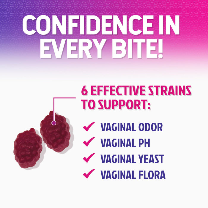 Probiotics for Women Gummies with Cranberry - 6 Premium Strains for PH Balance, Digestive Health, Vaginal & Immune Support, 3 Billion CFU, Women's Probiotic Gummy for Feminine Health - 60 Gummies