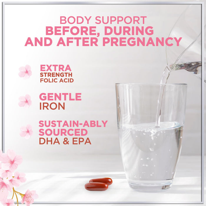 Prenatal Vitamins For Women With Folic Acid – 120 Softgels
