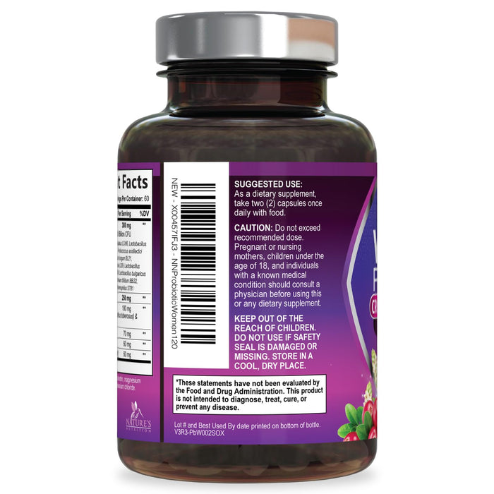 Probiotics for Women 60 Billion CFU – 120 Capsules
