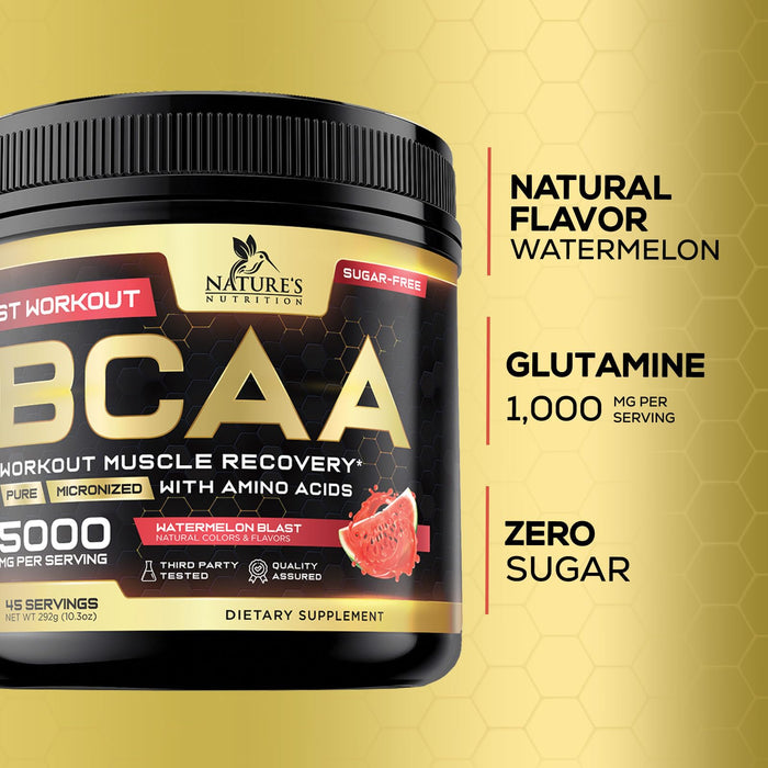 BCAA Powder 4g BCAA Amino Acids 2:1:1 – 45 Servings