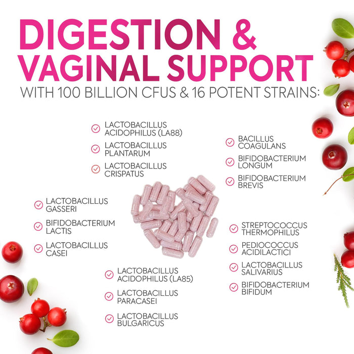 Probiotics For Women 50 Billion CFU – 120 Capsules