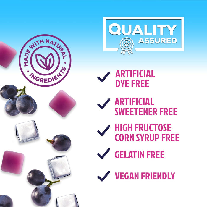 Magnesium Citrate Supplement Gummies 100mg - High Absorption Magnesium Citrate Soft Chews for Heart, Muscle, Calm, & Nerve Health Support, Vegan Chewable Gummies for Adults, Grape-Flavor - 60 Count