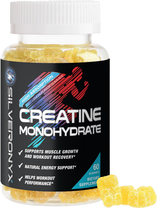 Creatine Monohydrate Gummies 2000mg – 60 Lemon Gummies