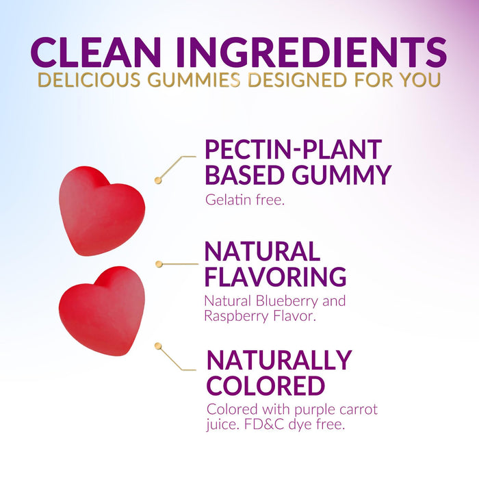 Hair Vitamins Gummies with Biotin 5000 mcg - Stronger, Radiant Hair, Skin & Nails Supplement - Vitamin E & C, Hair Growth Support Vitamin for Women & Men, Non-GMO & Gluten Free - 60 Gummies