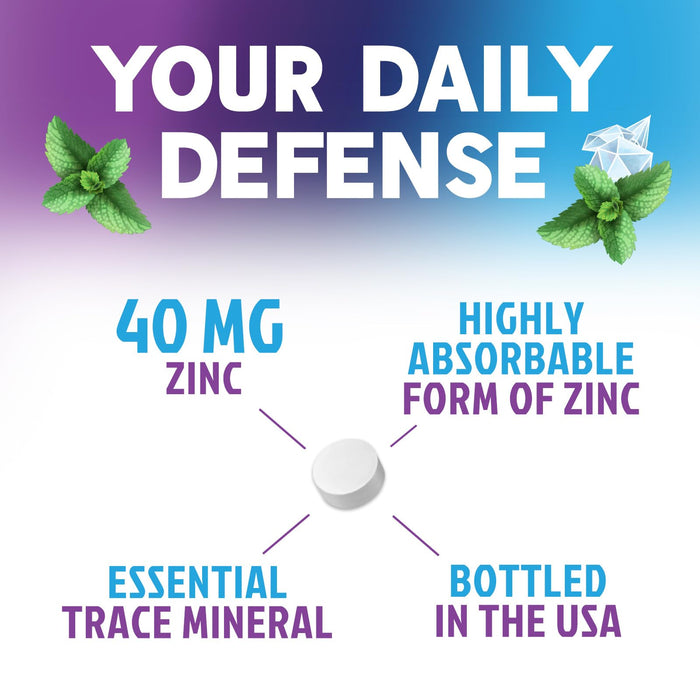 Zinc Supplement 40mg - Immune Support for Women & Men - High Potency Antioxidant, Chelated for Superior Absorption, Dietary Supplement Vitamin for Immune Health Support - 120 Tablets (120 Day Supply)