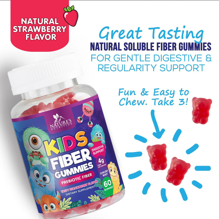 Fiber Gummies for Kids – 60 Gummies