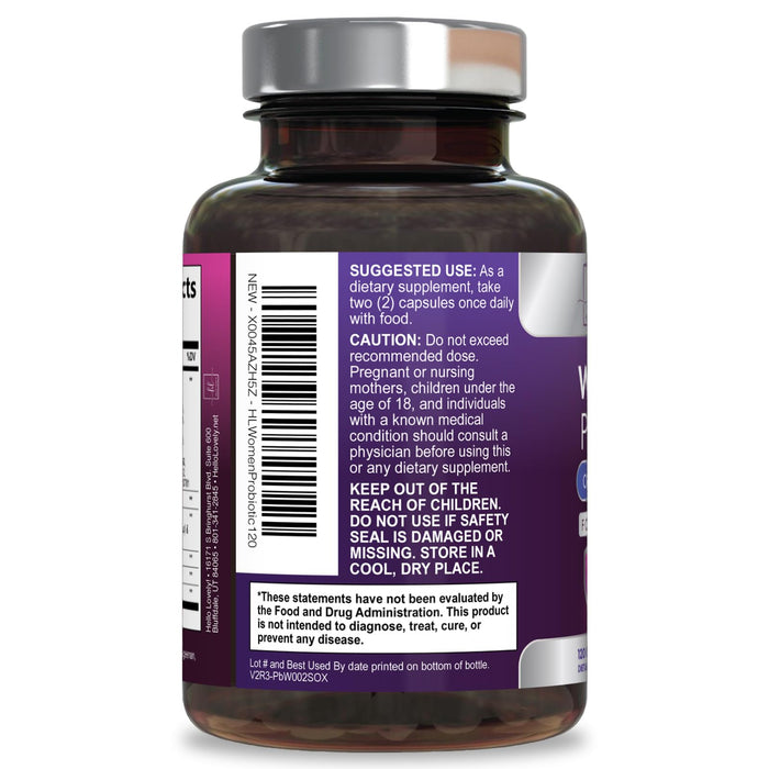 Probiotics for Women – 60 Billion CFU – 120 Capsules