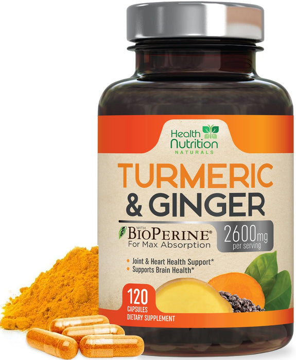 Turmeric Curcumin 2600mg – 120 Capsules