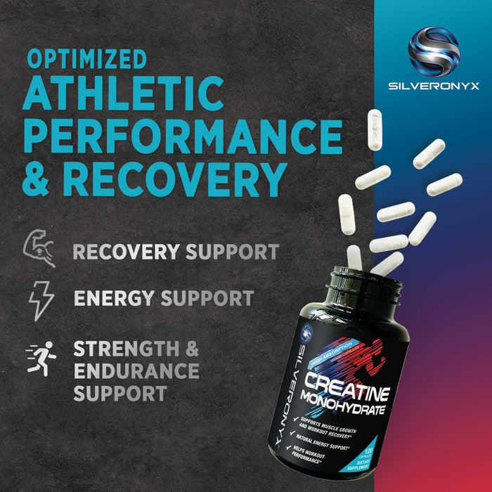 Creatine Monohydrate Capsules 3000mg – 120 Count
