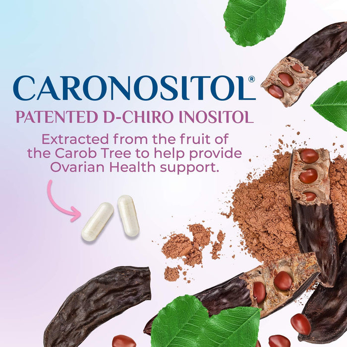 Myo-Inositol & D-Chiro Inositol 1025mg - 40:1 Ideal Ratio for Ovarian Support, Vegan Myo & D Chiro Supplement for Women's Natural Balance and Hormone Support, Vitamin B8, Non-GMO - 120 Capsules