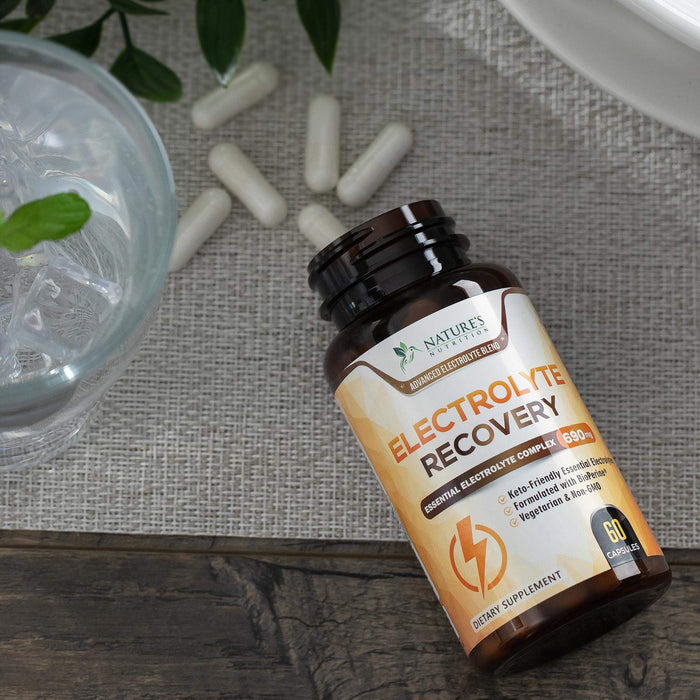 Daily Electrolyte Replenisher Tablets - 9 Essential Electrolytes and Minerals for Hydration Supplement, Salt Tablet for Runners, Vegan, Sugar-Free, Keto-Friendly, Non-GMO - 60 Tablets (60 Servings)