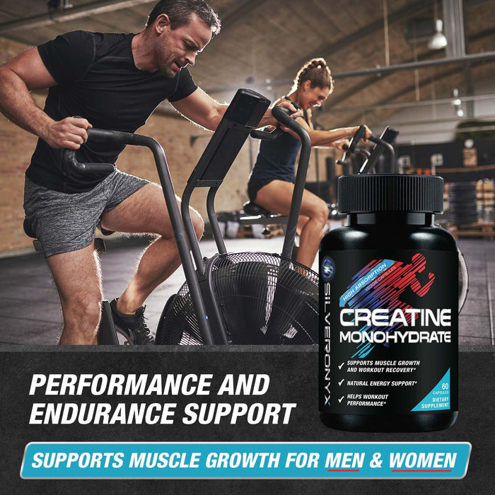 Creatine Monohydrate Capsules 3000mg – 60 Count