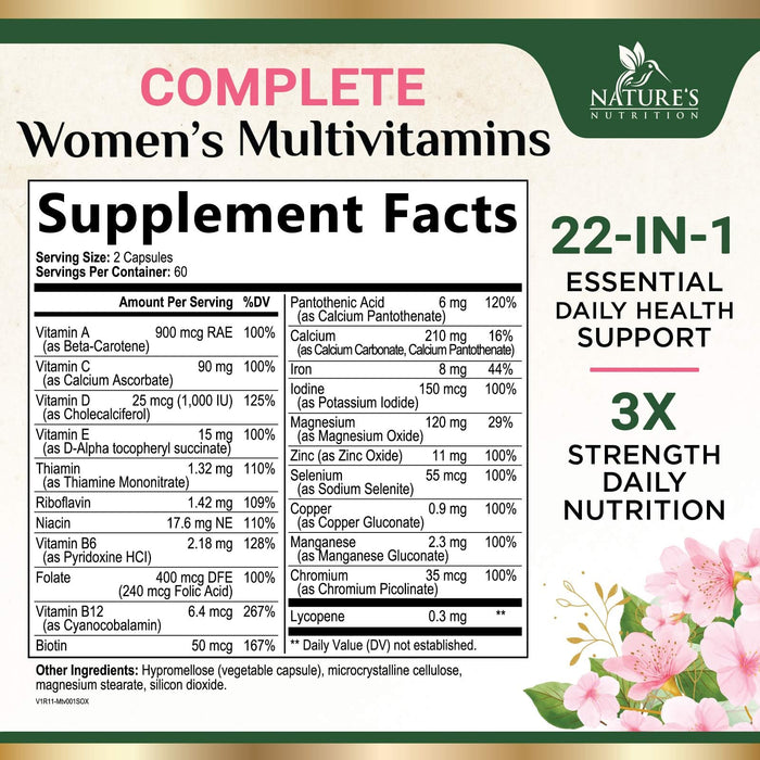Women’s Daily Multivitamin – 120 Capsules