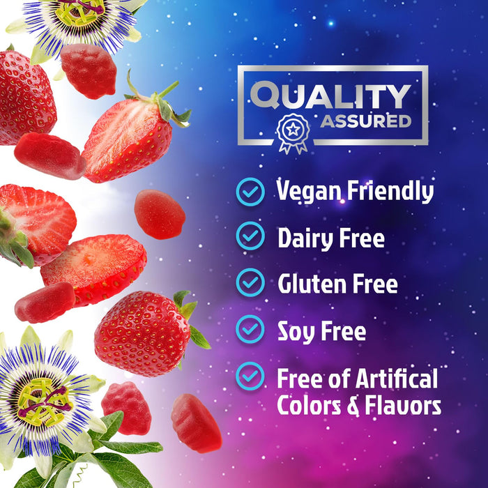 Melatonin Sleep Gummies - 8 mg Melatonin Extra Strength with 20mg Passiflora Sleeping Gummy Supplements, Sleep Gummies for Adults, Occasional Sleeping Support Supplement, Non-Habit Forming - 60 Count