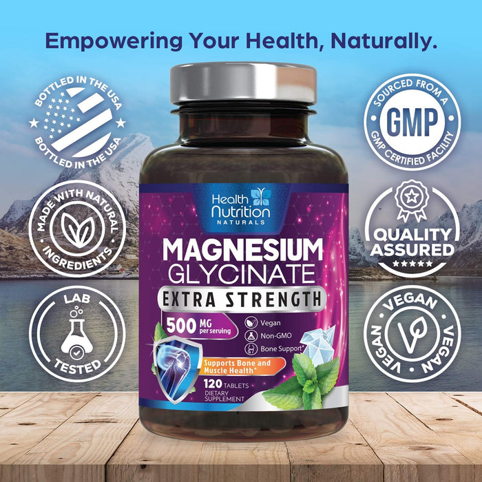 Magnesium Glycinate 250mg – 120 Tablets