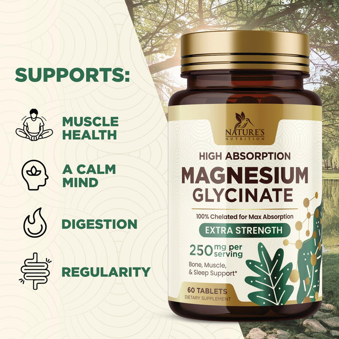 Magnesium (Glycinate) – 250mg – 60 Count